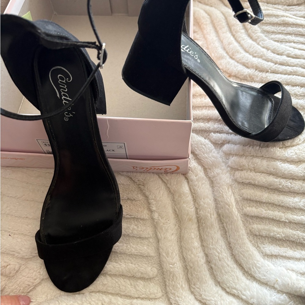 Candie's Chic Black Block Heels